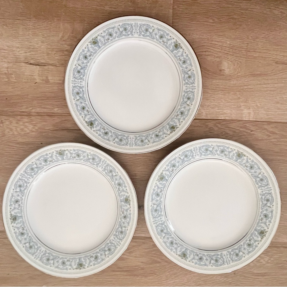 4‎ PCs NORITAKE Japan Monteleone #7569 Luncheon Salad Plates 8.25" Vtg Retired